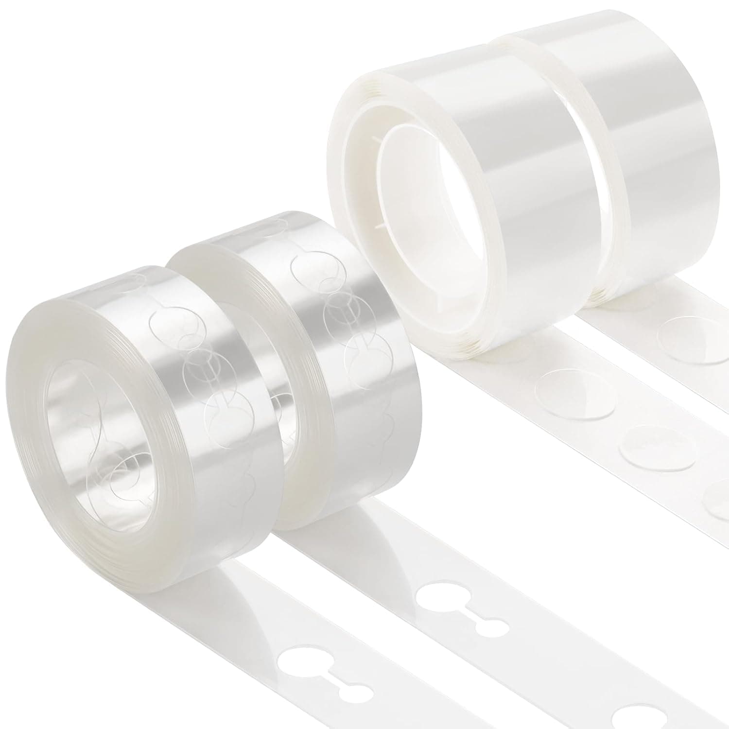 KICNIC Balloon Arch Strip Kit, 32.8 ft Tape Strips, 200 Glue Point Dots | Balloon Tape Strips and Glue Point Dot Stickers for Garland, Party, Wedding, Birthday, Baby Shower, Graduation Decorations