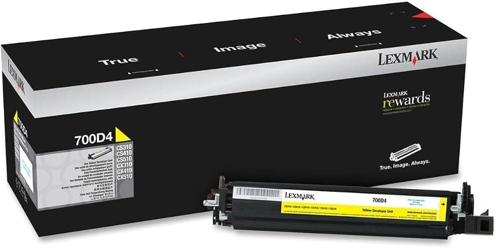 Tóner de unidad de revelador amarillo Lexmark 70C0D40