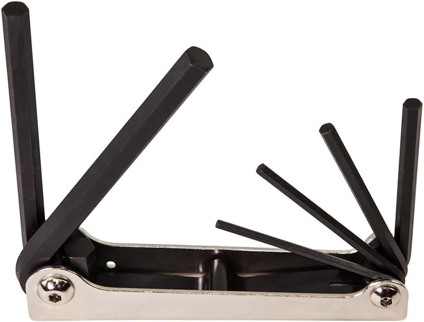 Klein Tools 70580 Juego de llaves hexagonales plegables, 6 llaves, tamaños métricos