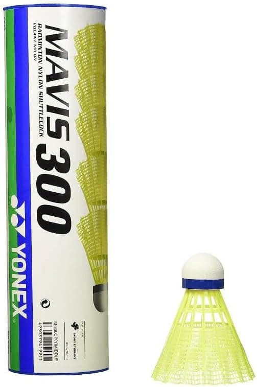 Yonex Mavis 300 Yellow Nylon Shuttlecocks 1/2doz