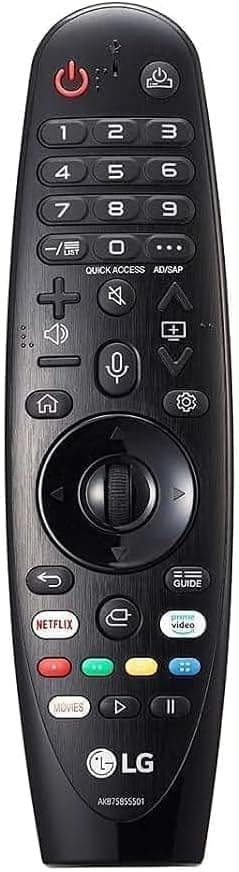 Control remoto LG Remote Magic, compatible con muchos modelos, teclas de acceso rápido de Netflix y Prime Video, Google/Alexa | y teclas de acceso rápido de Prime Video, Google/Alexa