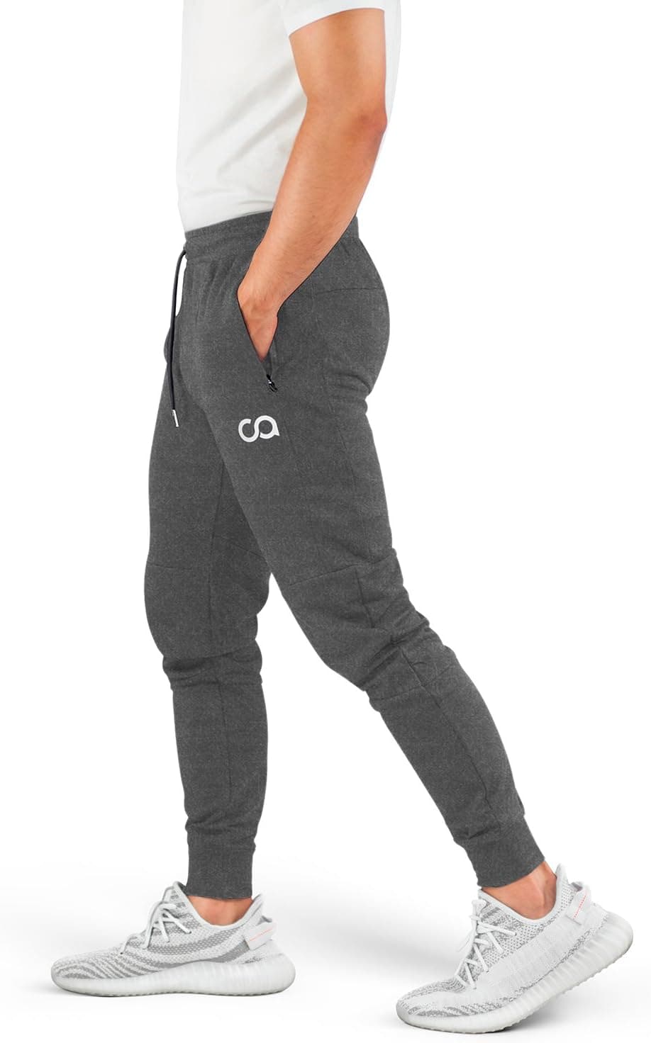 Contour Men’s Sweatpants with Pockets Zipper, Cruise Sweatpants for Men, Joggers for Men Slim Fit, Mens Joggers for Workout