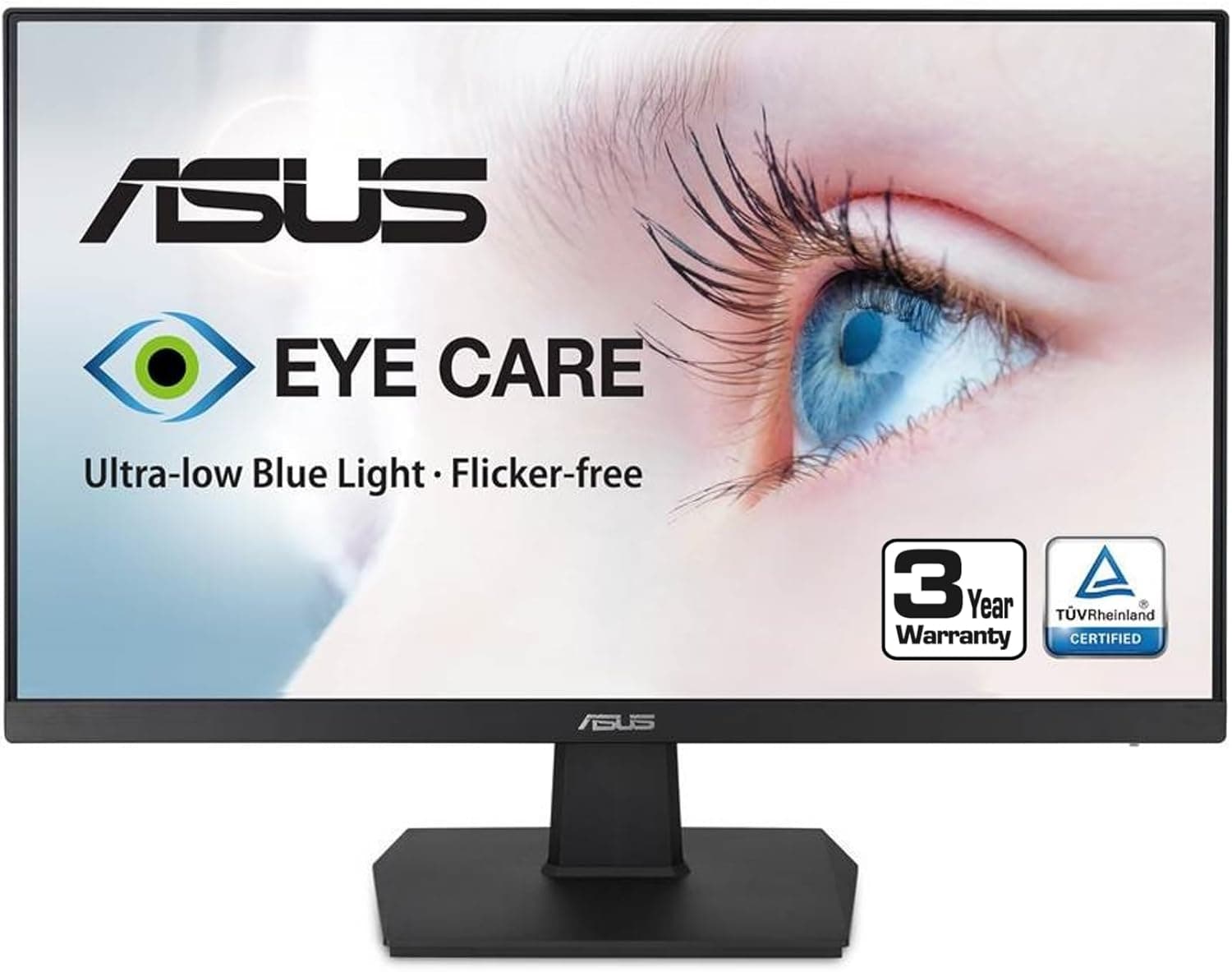 Monitor de escritorio ASUS de 27 pulgadas - Full HD (1920 x 1080), IPS, 75 Hz, sincronización adaptativa, HDMI, D-Sub, sin marco - VA27EHE | HDMI, 75 Hz, 27 pulgadas, IPS, sincronización adaptativa, D-Sub, sin marco