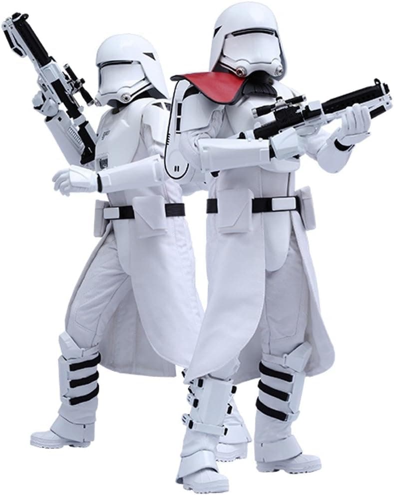 Hot Toys Star Wars Figuras coleccionables 1/6: Snowtrooper de primer orden, paquete de 2 | Star Wars The Force Awakens Figura de acción de 12 pulgadas Serie escala MMS 1/6 - Soldados de nieve de primer orden Hot Toys 902553