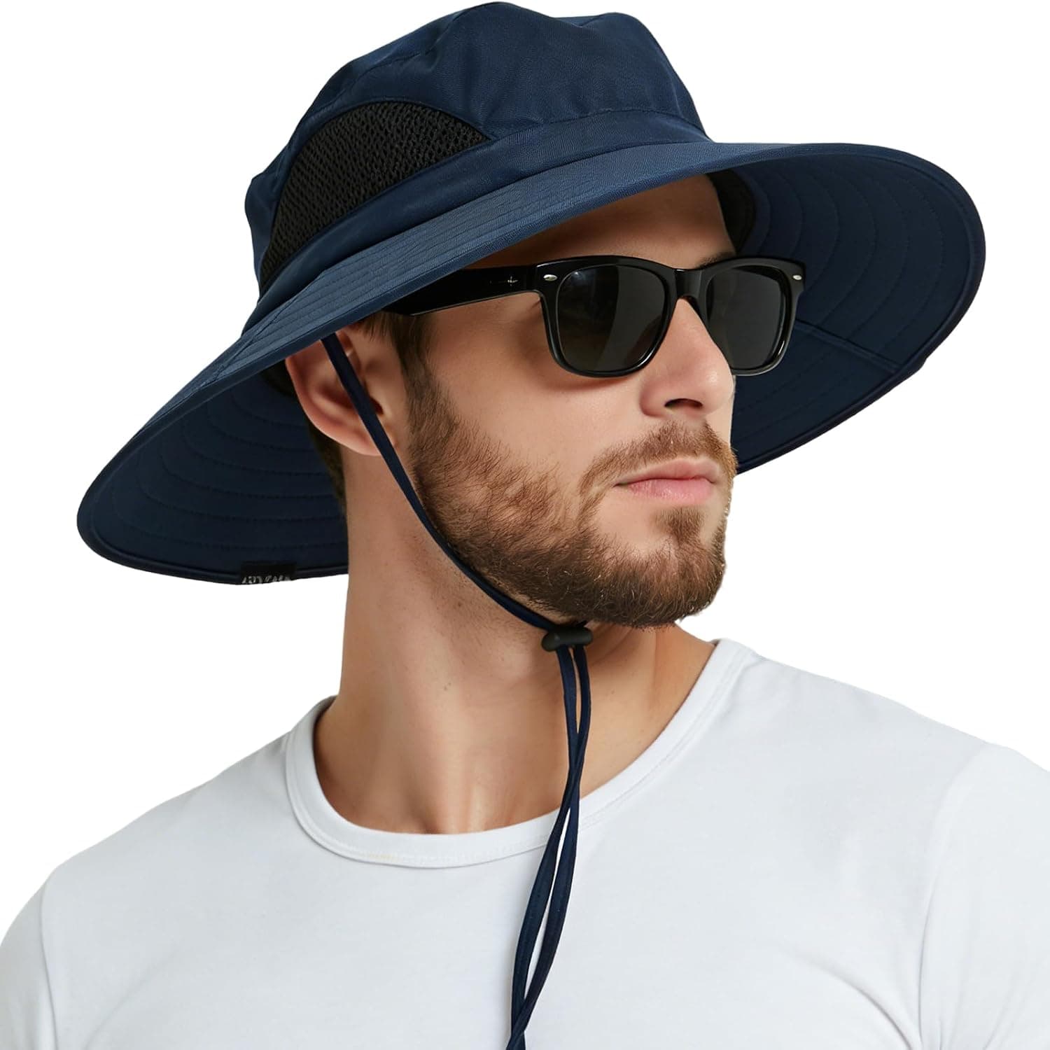 Sombrero de ala ancha para el sol, sombrero Boonie impermeable para hombres y mujeres | Protección UV UPF 50+, ajustable y transpirable, plegable y duradera para pesca, senderismo, jardín, playa