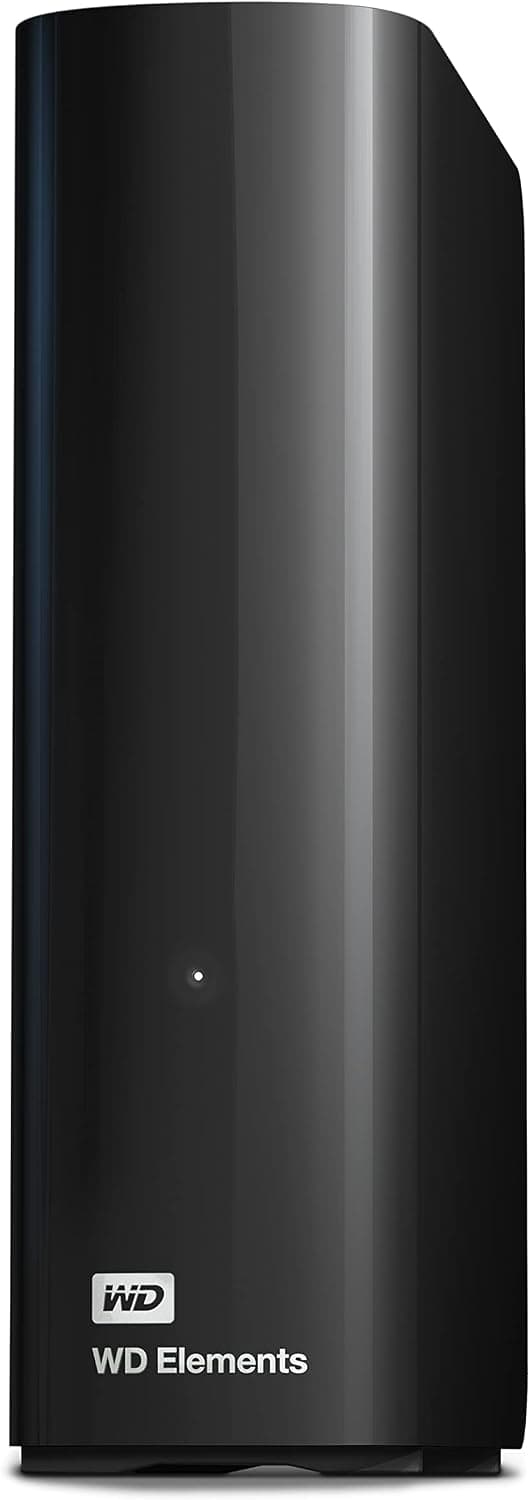 Disco duro externo de escritorio WD Elements de 16 TB, USB 3.0 para almacenamiento plug-and-play - WDBWLG0160HBK-NESN