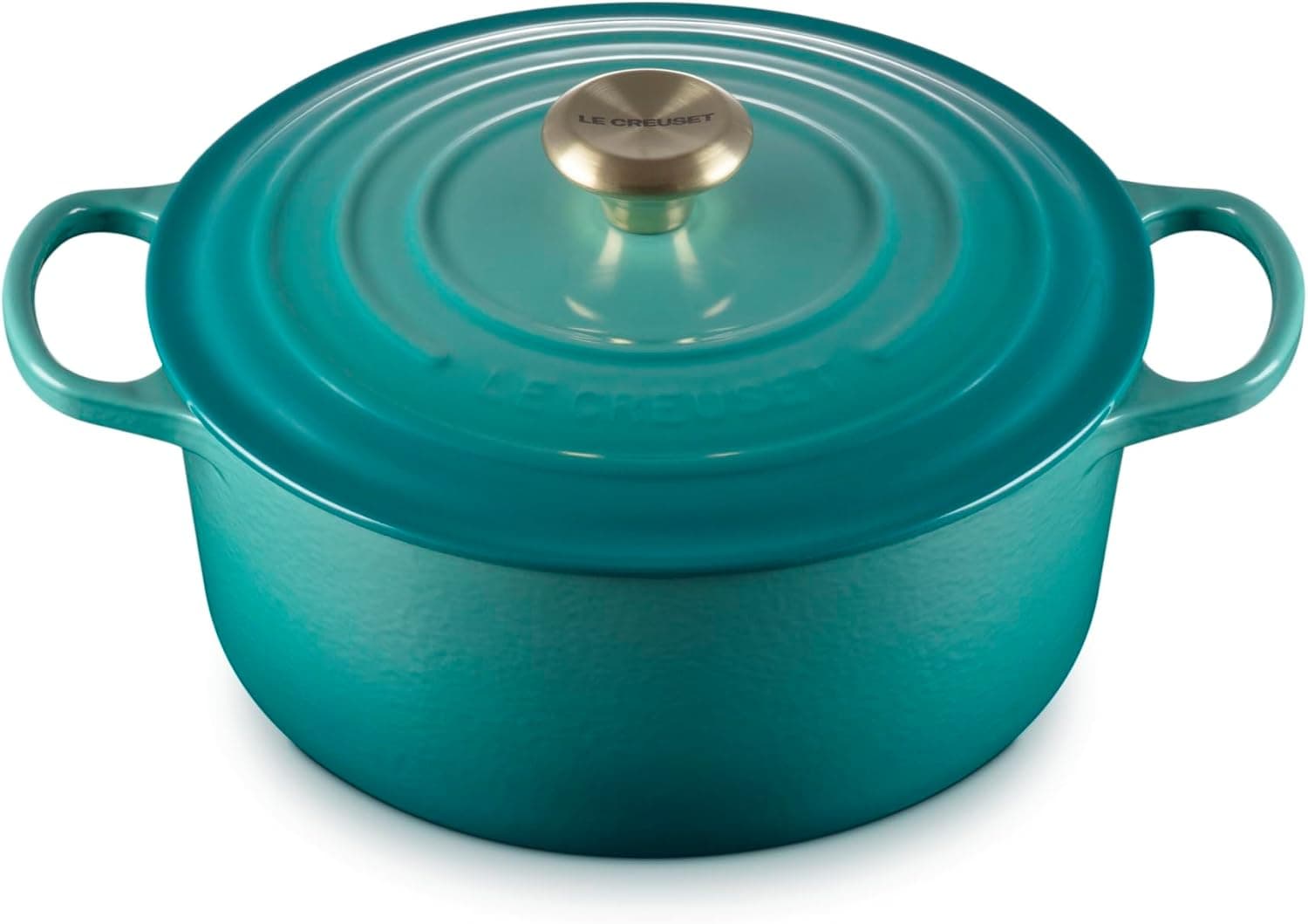 Horno holandés redondo de hierro fundido esmaltado Le Creuset, 5,5 qt., Riviera