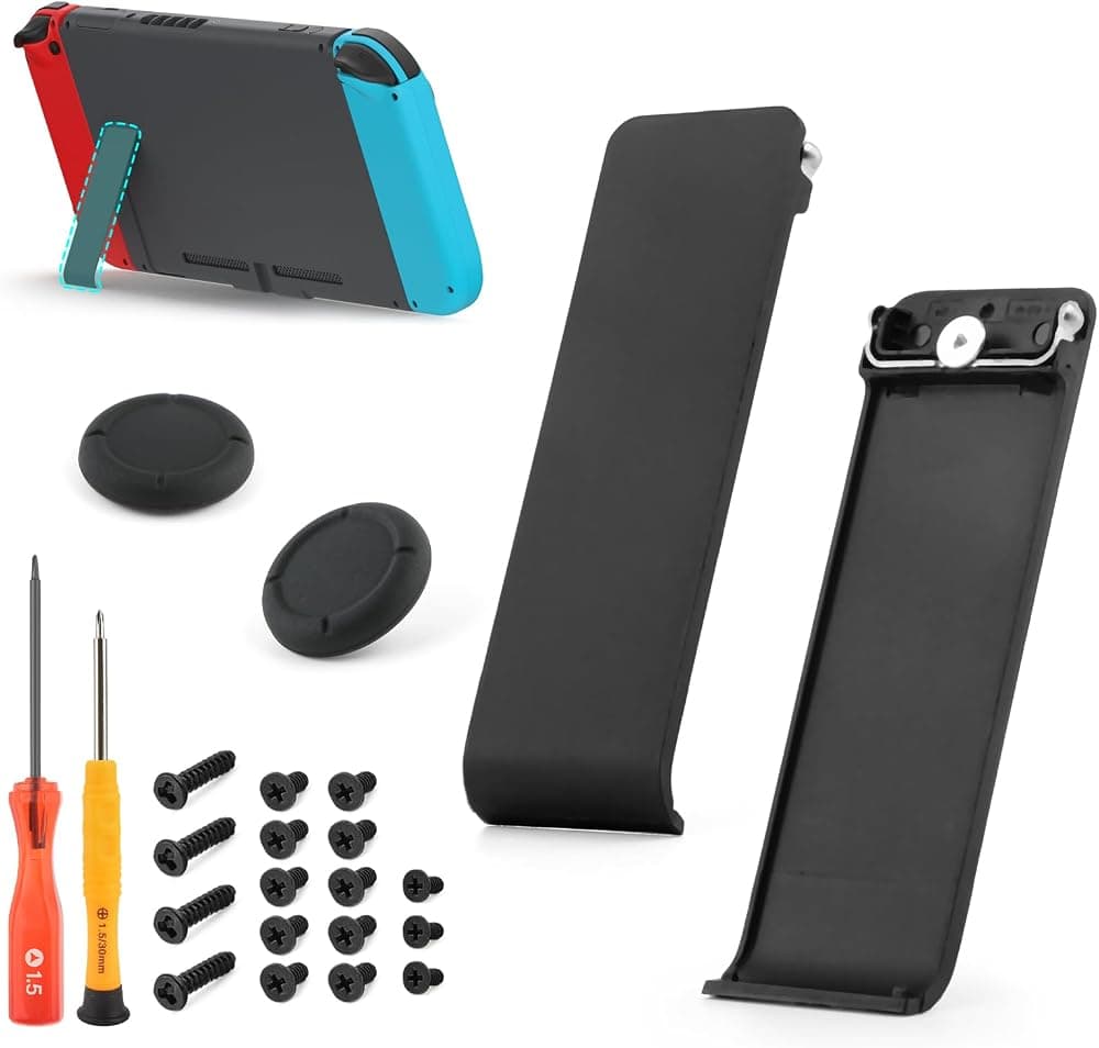 2PCS Kickstand para Nintendo Switch Stand Back Shell Holder Reemplazo para Nintendo Switch Back Bracket Kick Stand Consola Accesorios Piezas