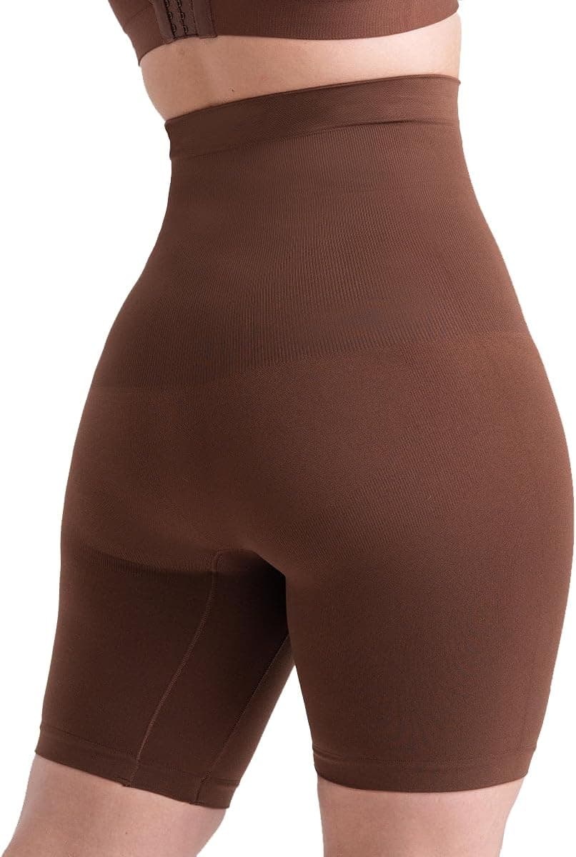 SHAPERMINT Shapewear para mujer - Pantalones cortos de cintura alta para control de barriga, muslo más delgado, ropa interior para mujer