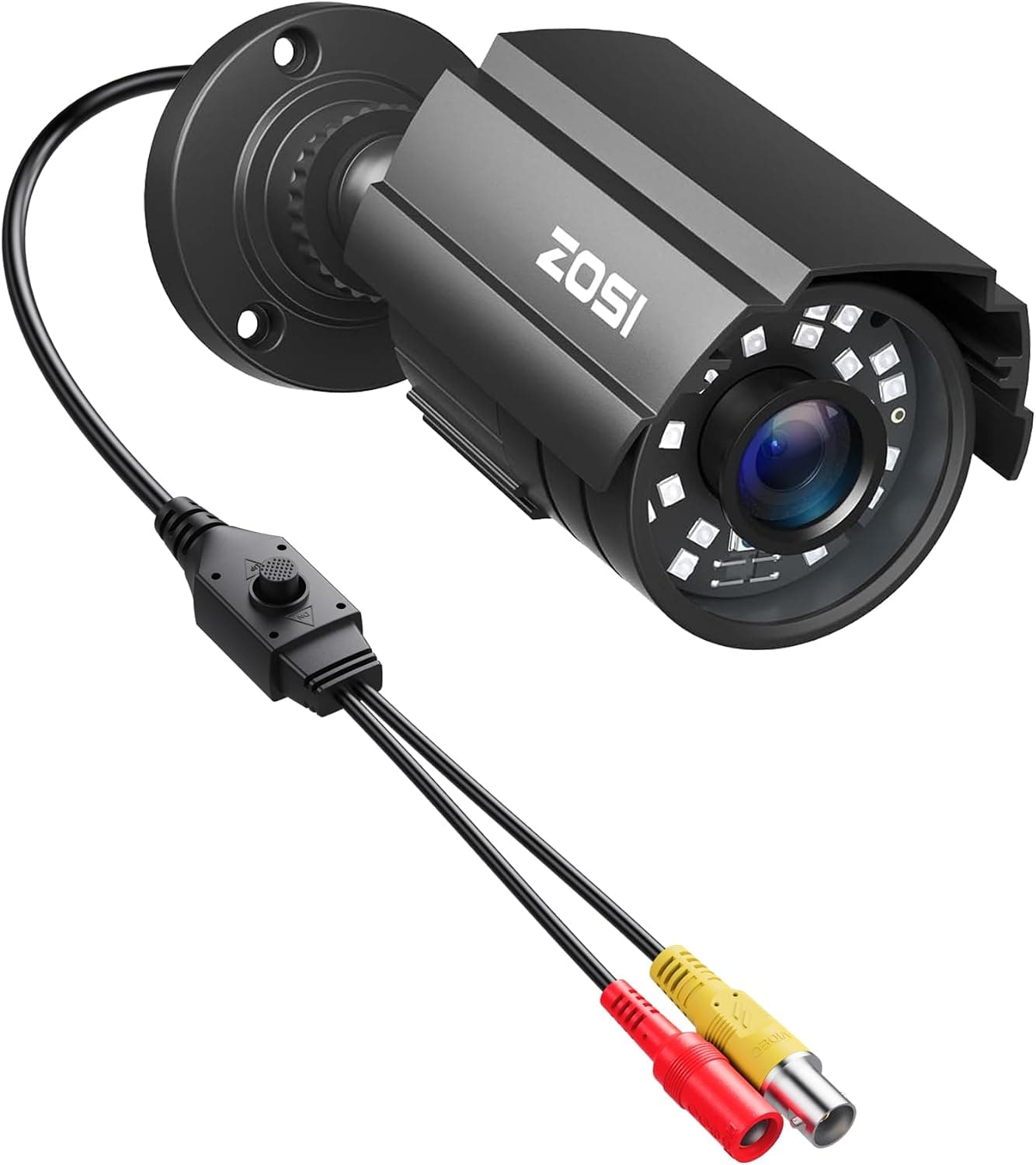 ZOSI Cámara CCTV 1080P Híbrida para Interiores y Exteriores 4 en 1 HD TVI/CVI/AHD/CVBS Sistema de cámaras de Seguridad para el hogar, visión Nocturna, cámara Bala con Carcasa metálica Impermeable para 960H, 720P, 1080P, 5MP, DVR de vigilancia analógica 4K