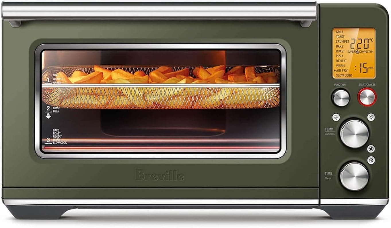 Freidora de aire con horno inteligente Breville BOV860OLT, tapenade de oliva | Hornee, tueste, ase y más con las 11 funciones de cocción del horno de encimera | La configuración de convección reduce el tiempo de cocción hasta en un 30%