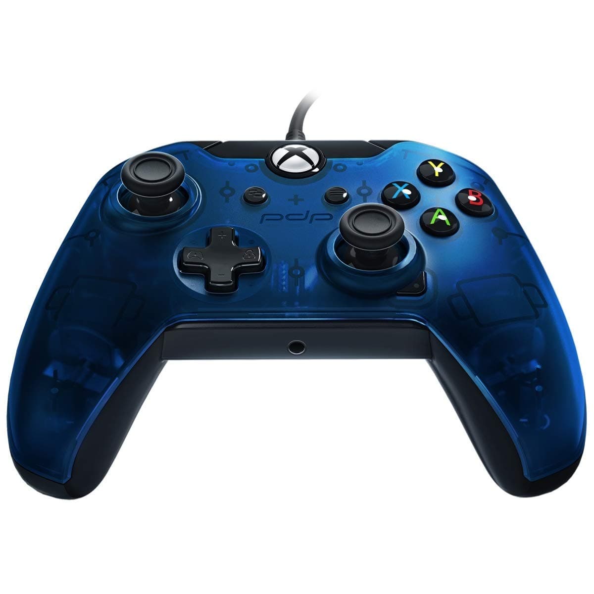Controlador con cable para juegos PDP: Azul medianoche - Xbox One
