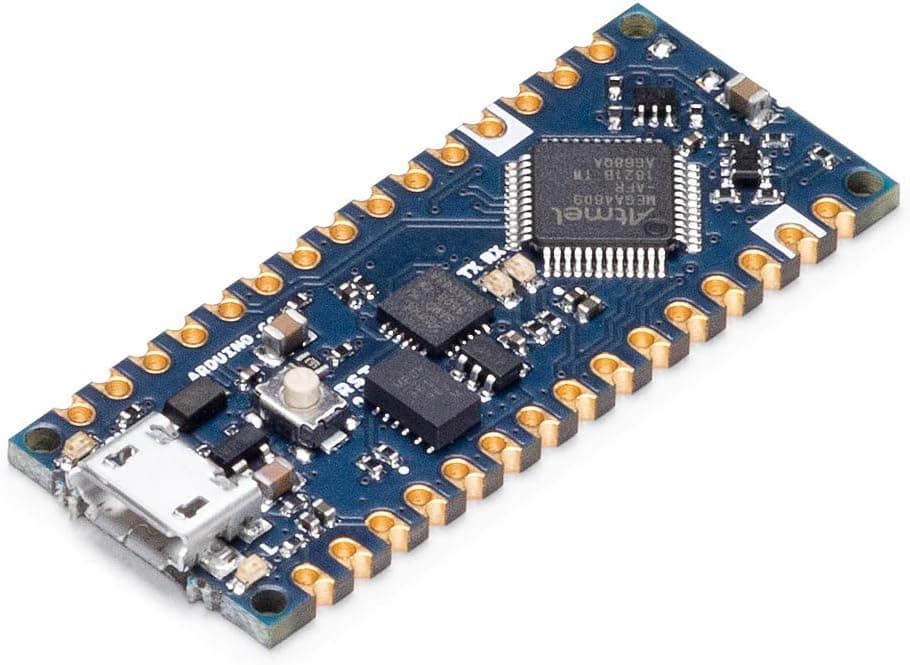 Arduino Nano Every (placa única) [ABX00028-A] - Microcontrolador ATmega4809, Flash de 48 KB, SRAM de 6 KB, 20 pines de E/S digitales, 8 entradas analógicas, USB-C, compatible con Arduino IDE para proyectos integrados