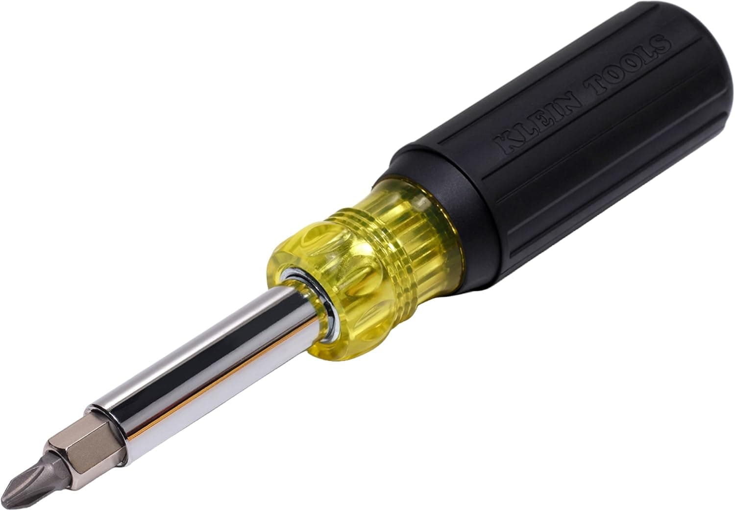Klein Tools 32500 Juego de destornillador/destornillador 11 en 1, 8 puntas (Phillips, ranurada, Torx, cuadrada), 3 tamaños de destornillador, mango con agarre acolchado