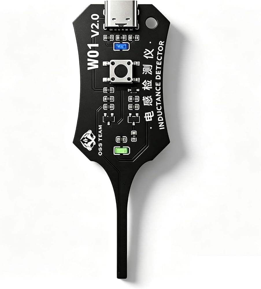 Probador de placas de circuito electrónico, Probador de inductancia para reparación de PC y teléfonos | Probador de inductancia tipo C portátil, probador de circuito de soldadura, comprobación rápida de fallos de bobina de placa base para reparación de móviles y PC