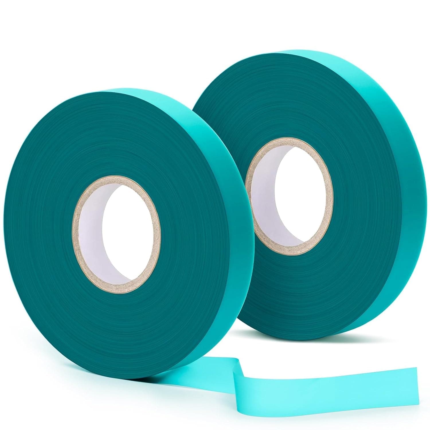 Easytle Paquete de 2 rollos de cinta elástica para atar de 150 pies, cinta para atar de jardín de 1/2 pulgada, cinta gruesa y resistente para plantas, estaca de vinilo verde para jardín, herramientas de jardinería para uso en interiores y exteriores