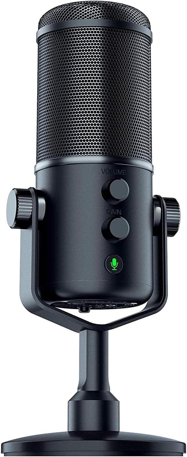 Razer Seiren Elite Studio-Grade Multi-Pattern USB Digital Microphone and Headphone Amplifier