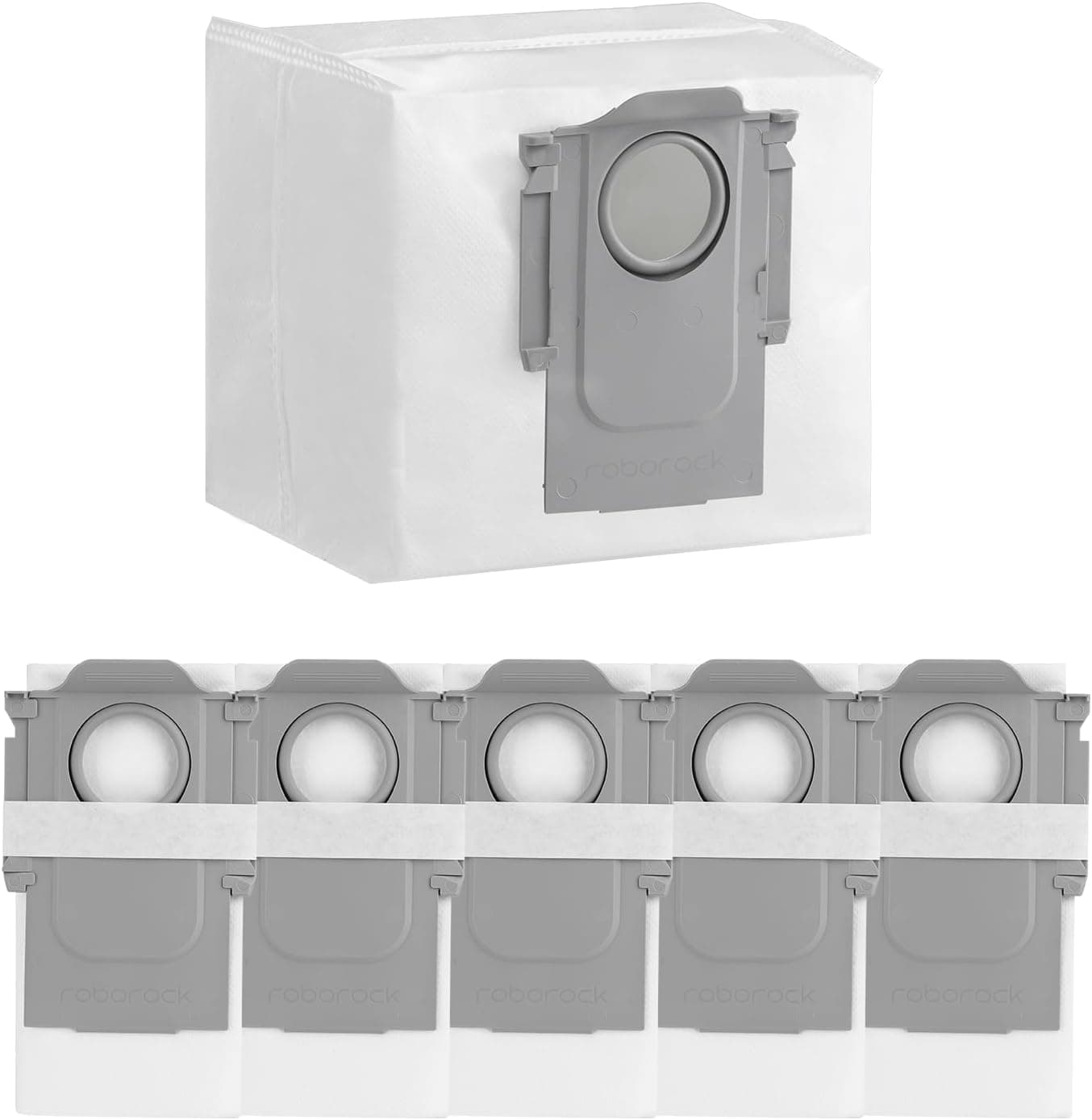 Roborock Paquete de 6 bolsas de polvo desechables para robot aspirador S8 Pro Ultra, S7 Max Ultra, S7 MaxV Ultra, S8+, Q5 Max+, Q5 DuoRoller+, Q5 Pro+, Q7 Max+, Q8 Max+, Q5 Max+, Q5+, Q10 S5+, Q10 X5+, Q7 M5+