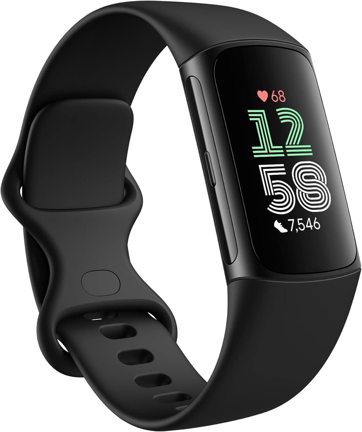 Monitor de frecuencia cardíaca Fitbit Charge 6 Activity Tracker, batería de 7 días, aplicaciones de Google integradas, mapas y billetera, información de salud en profundidad, análisis de actividad y sueño, (obsidiana/negro)