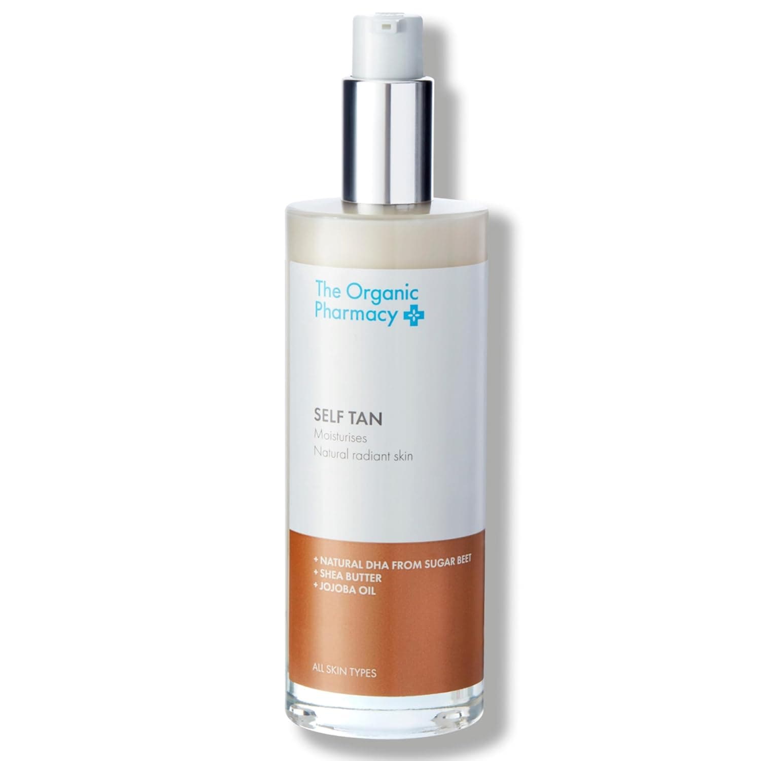 The Organic Pharmacy Self Tan - Streak-free, Natural Bronze Glow for Face & Body - Vegan Self Tanner Lotion- 100 ml