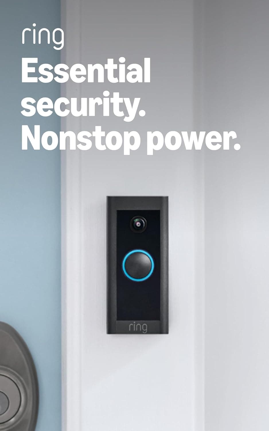 Ring Video Timbre con cable, seguridad para el hogar o la empresa, conversación bidireccional, detección de movimiento avanzada, cámara HD y alertas en tiempo real para monitorear la puerta de entrada (se requiere cableado), paquete de 2