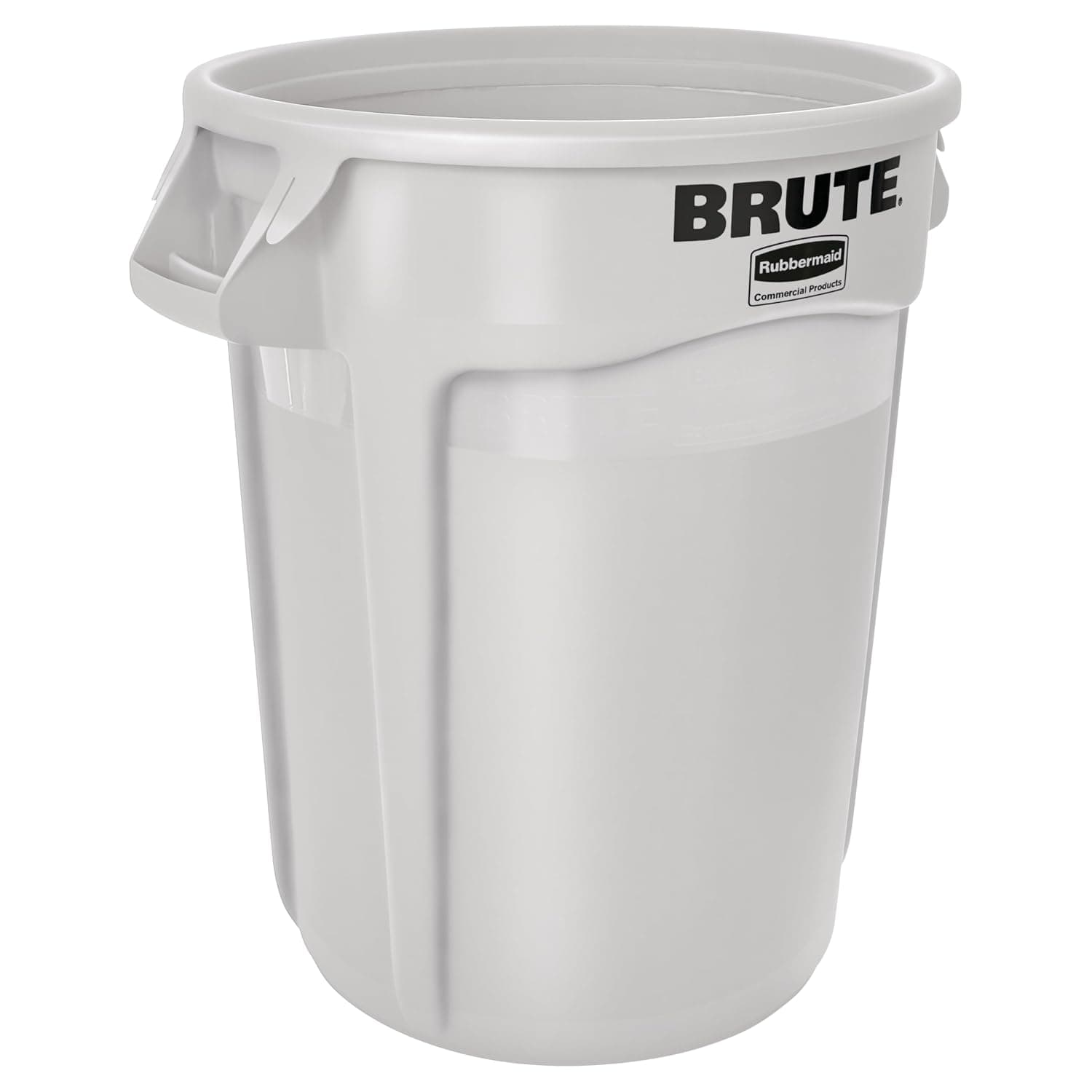 Rubbermaid Commercial Products BRUTE 32G Vented Trash Container Black for Restaurants/Landscapers/Construction Sites/Back of House/Offices/Warehouses/Commercial Environments