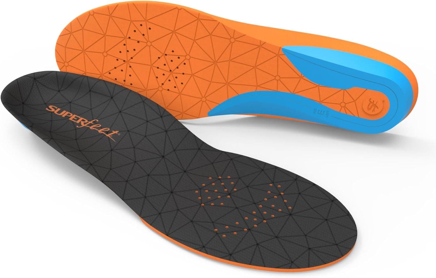 Superfeet All-Purpose Cushion Insoles for Active Lifestyle with Medium Arch Support & Adaptive Comfort Technology - Men 7.5-9 / Women 8.5-10