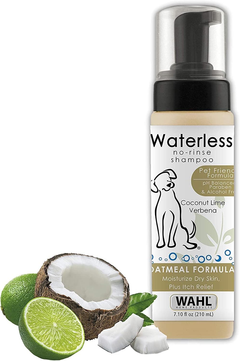 210 ml de champú de avena sin agua para perros