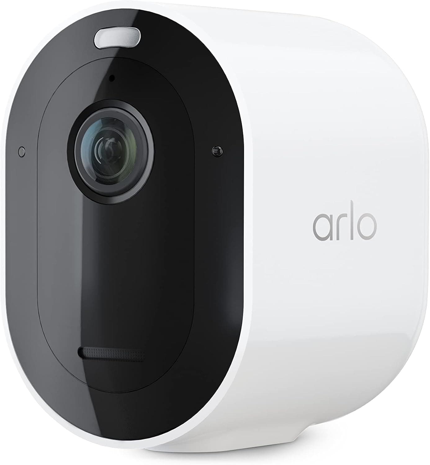 Arlo Pro 5S - Cámara de seguridad inalámbrica 2K HDR - 1 cámara, blanco | Inalámbrico para exteriores, batería extraíble recargable, subtítulos de eventos, respuesta de emergencia, prueba de 1 mes del plan seguro incluido