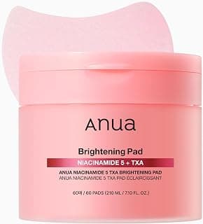 Anua Niacinamide 5 TXA Toner Pads, 60 Pads | Daily Facial Pads, Under Eye Brightener with Tranexamic Acid & Pink Vitamin, Hydration & Spot Care for Hyperpigmentation