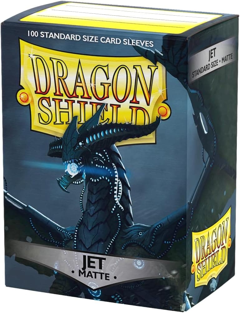 Escudo del Dragón | Fundas mate para tarjetas de tamaño estándar | 100 CT - Fundas TCG premium suaves y resistentes | Compatible con Pokémon, Carne y Sangre, One Piece y Magic the Gathering | Chorro