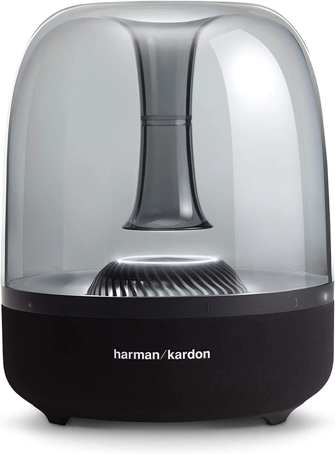 Harman Kardon Aura Studio 3 - Elegante altavoz inalámbrico BT con diseño premium e iluminación ambiental - Negro