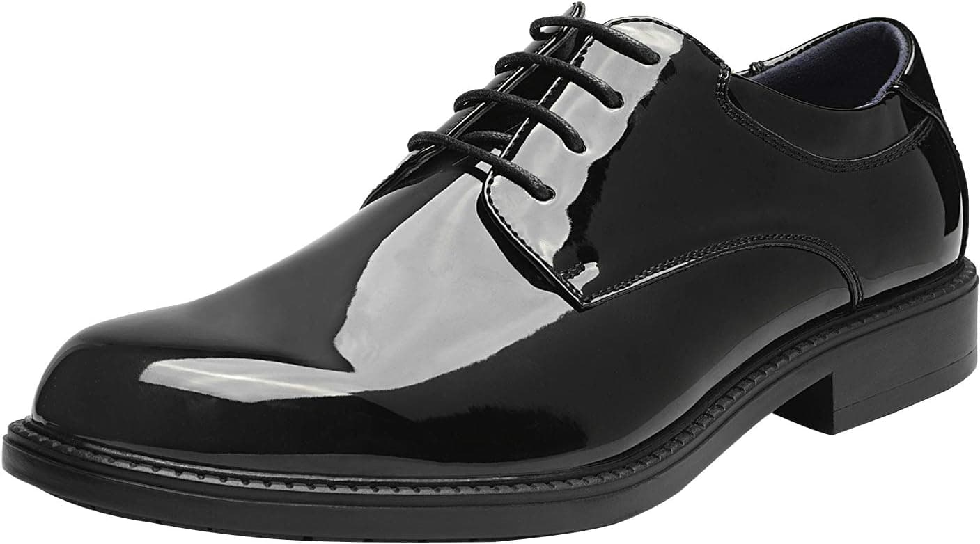 Bruno Marc Zapatos Business Hombre Zapatos Derby con Cordones Zapatos de Traje Piel con Forro Oxford | Plantilla acolchada de látex, suela de TPR resistente al desgaste, zapatos Derby clásicos para negocios, bodas y uso diario