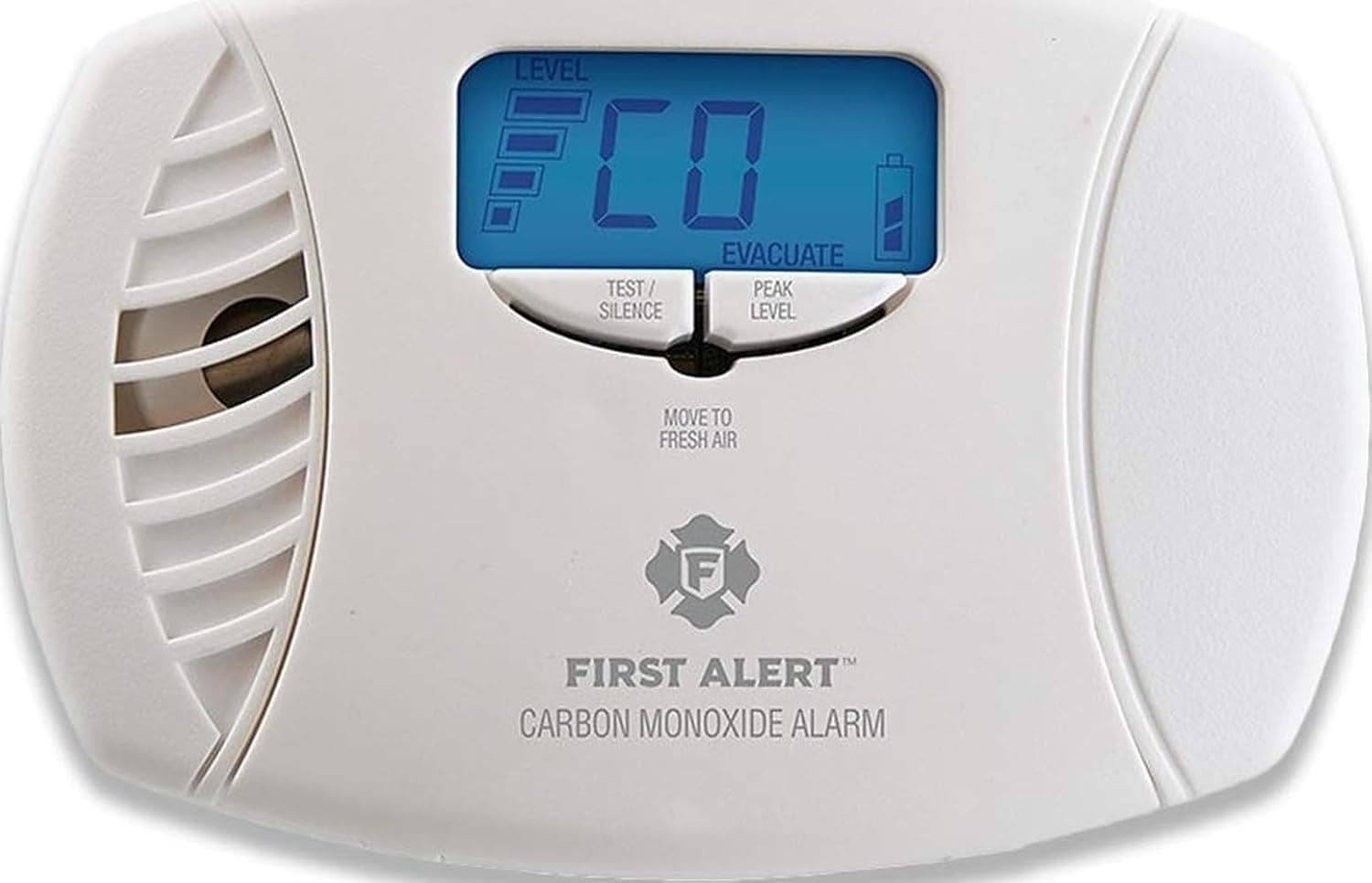 First Alert Plug in Carbon Monoxide Alarm with Digital Display | CO615, AA Battery Backup