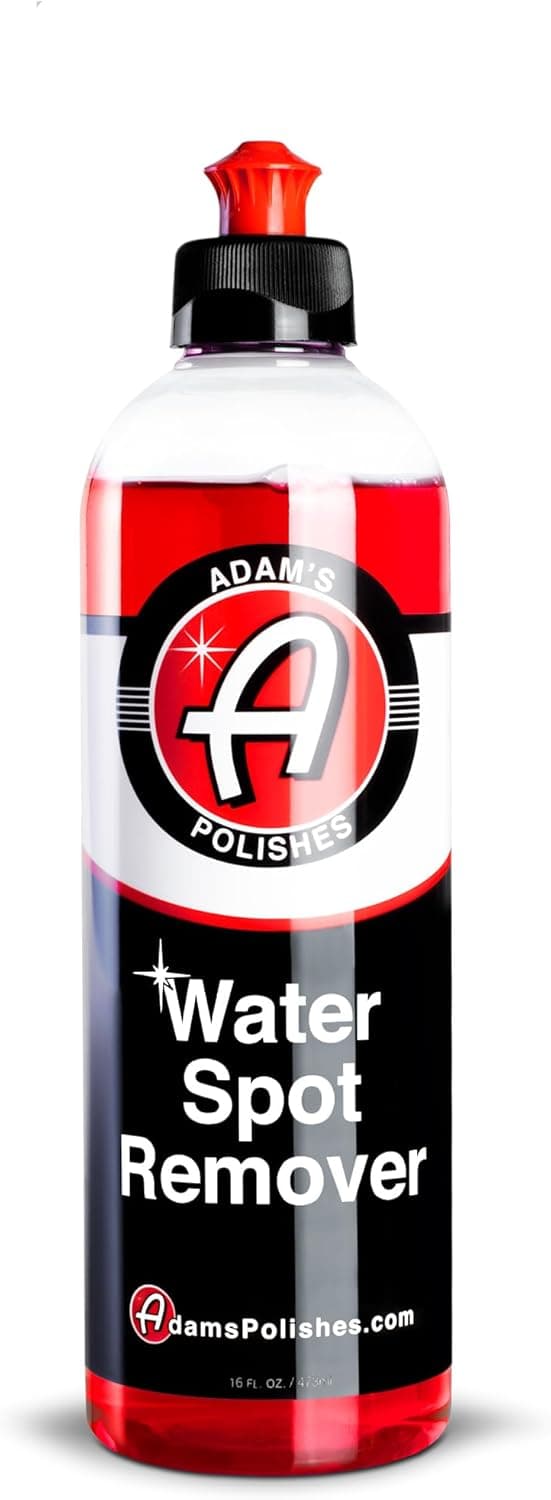 Adam's Water Spot Remover - Quitamanchas de agua dura para vidrio, puertas de ducha, pintura, ventanas, detalles de automóviles, calcio, magnesio y removedor de espuma de jabón