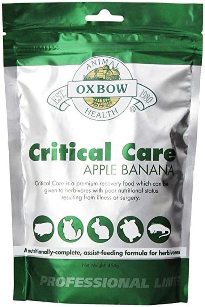 Oxbow Critical Care Herbivore, conejo y cobaya, plátano de manzana, 141 g
