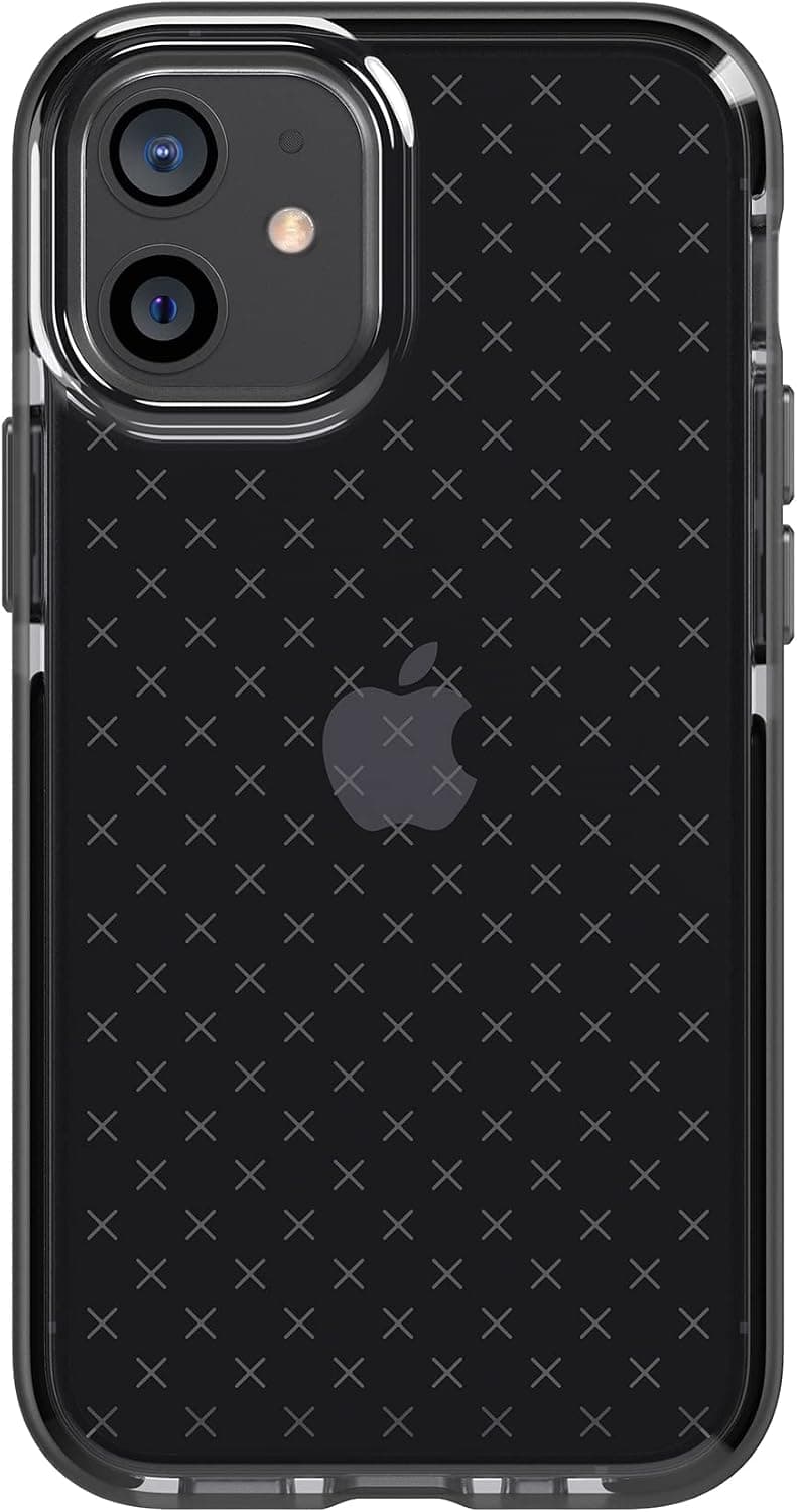 tech21 Evo Check for Apple iPhone 12 Mini 5G with 12 ft Drop Protection, Smokey/Black