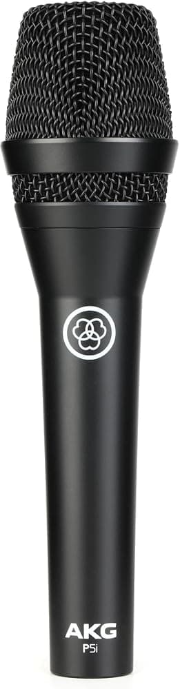 Pro Audio P5i Micrófono vocal dinámico con compatibilidad Harman Connected PA, negro (AKG P5i)