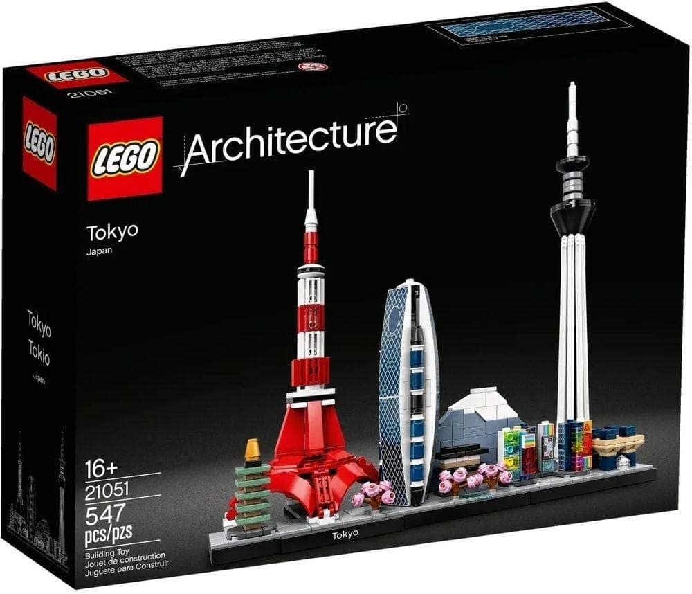 Architecture Skylines: Tokyo 21051 Kit de construcción, juego de construcción de arquitectura coleccionable para adultos (547 piezas)