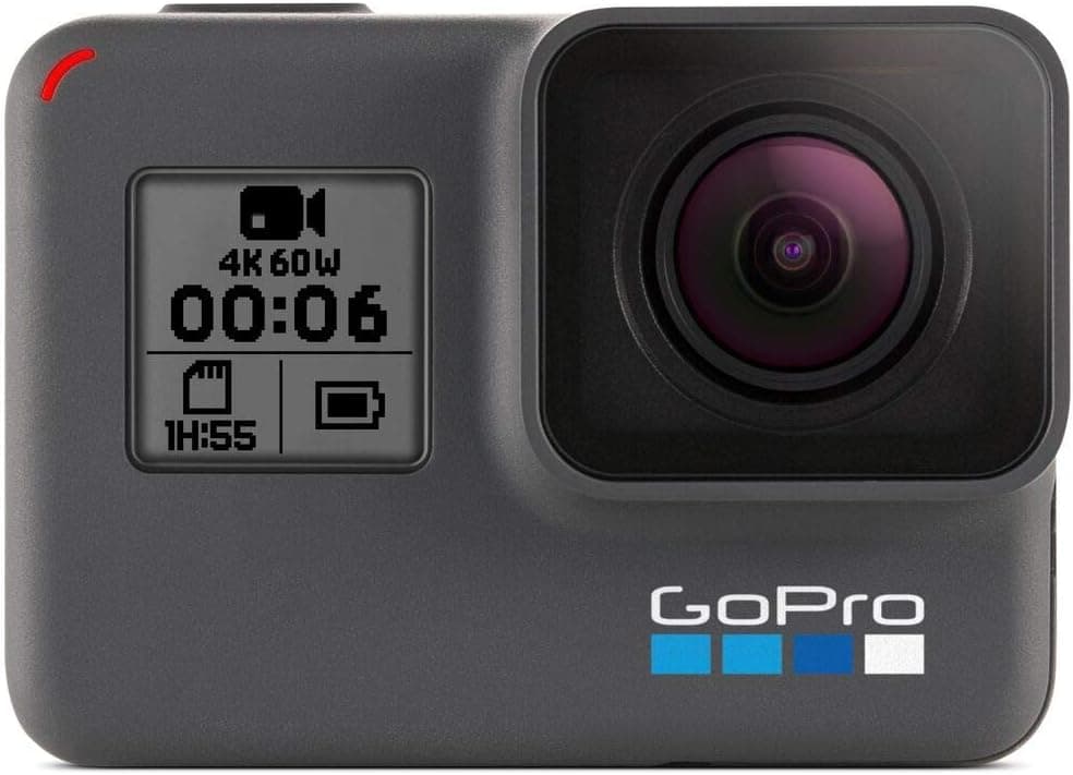 GoPro HERO6 Black: cámara de acción digital resistente al agua para viajes con pantalla táctil Vídeo 4K HD Fotos de 12 MP