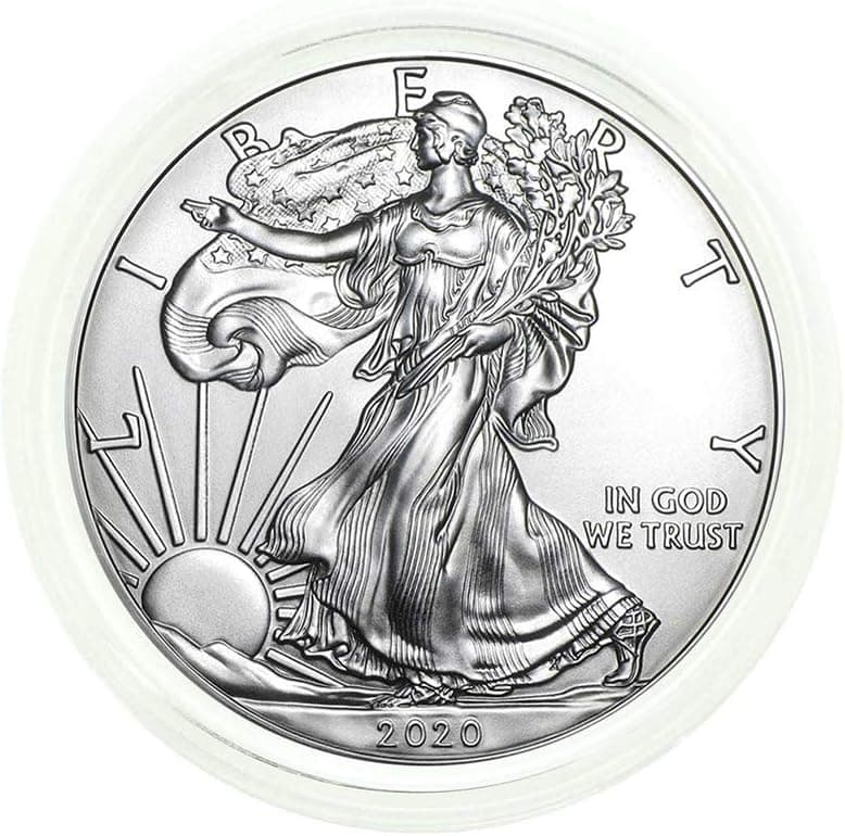 American Silver Eagle 2020 .999 plata fina en tite de aire de ajuste directo con nuestro certificado de autenticidad dólar sin circular menta estadounidense