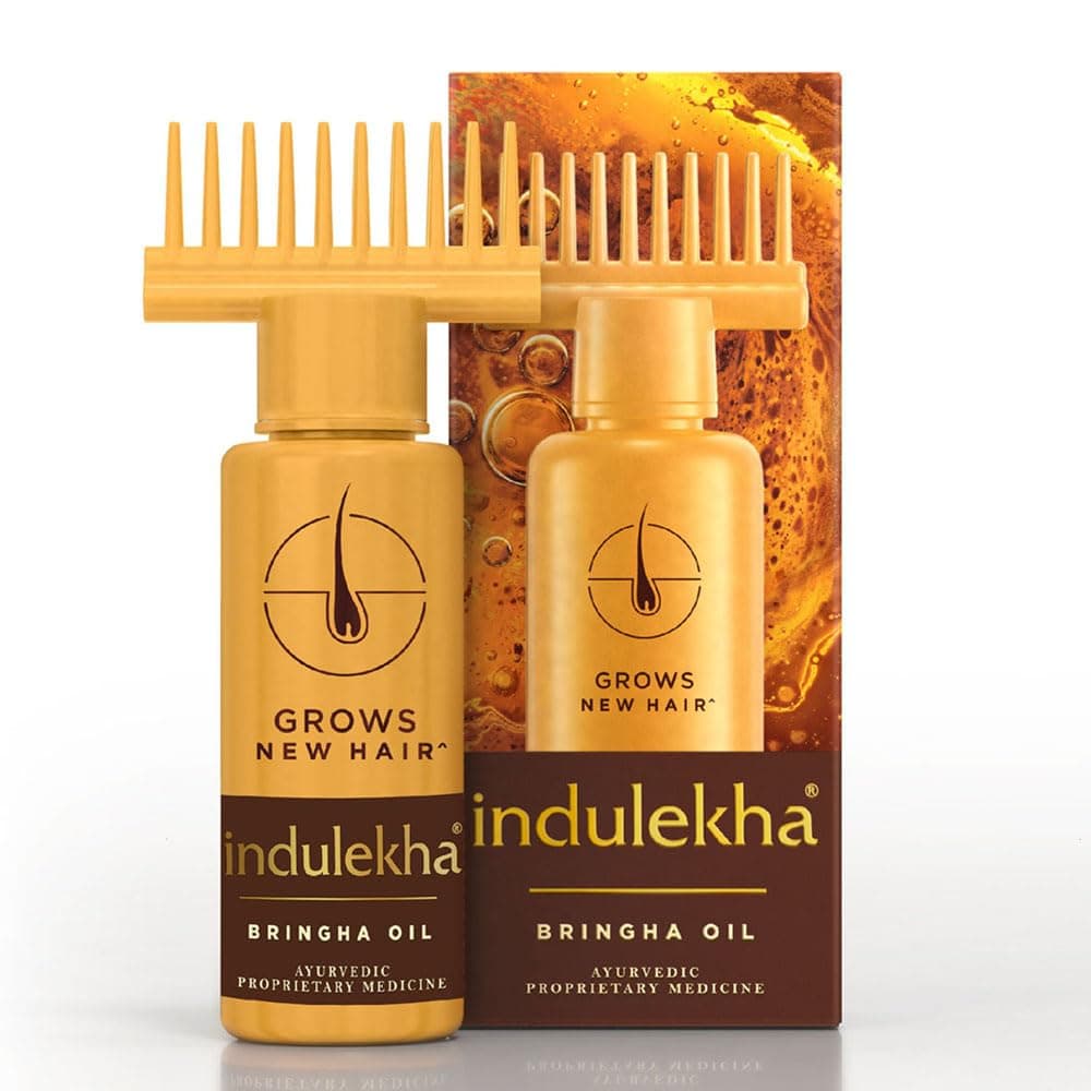 Indulekha Bringha Aceite Capilar Botella Selfie, 100Ml