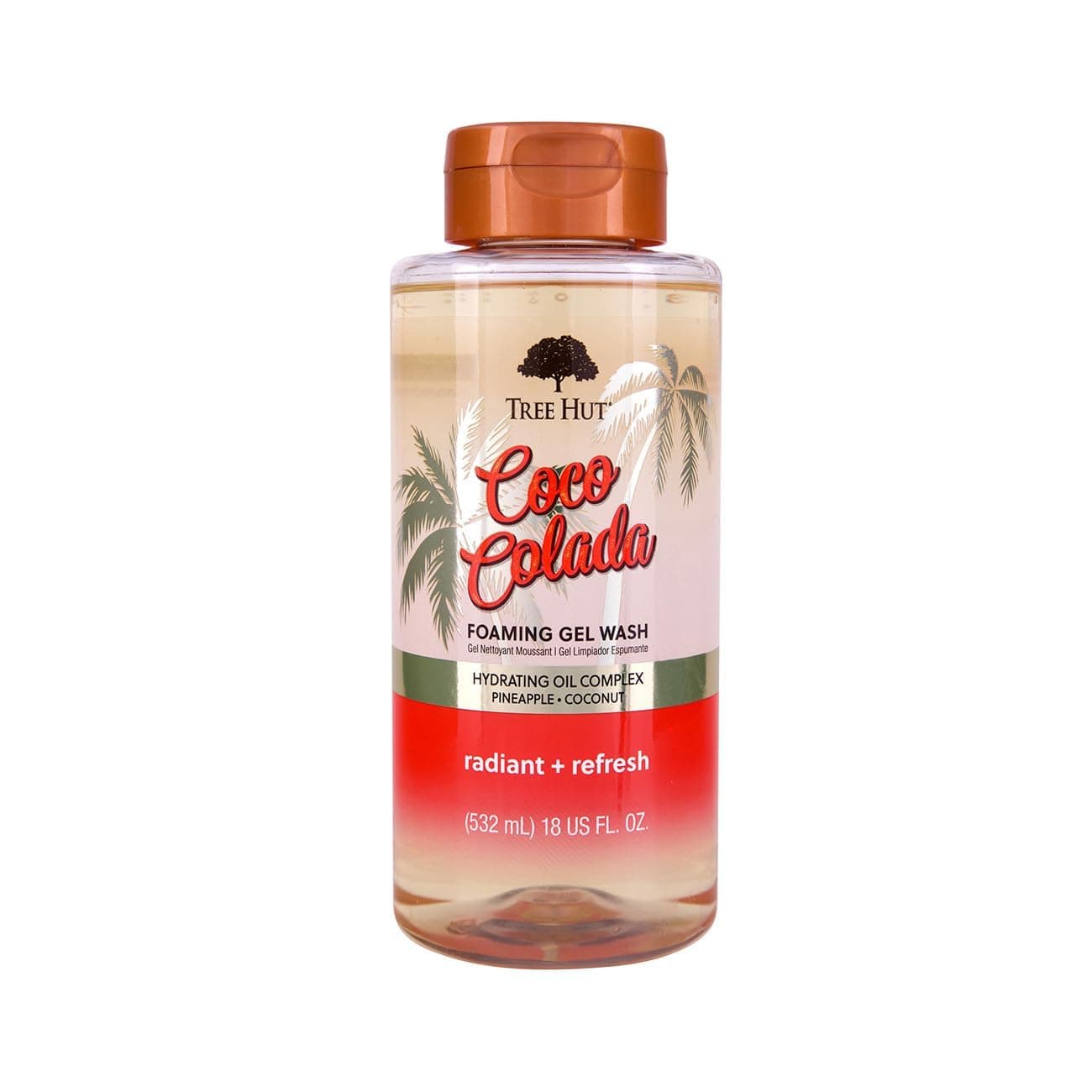 Tree Hut Coco Colada Foaming Body Wash, 18 Fl Oz | Nourishing & Moisturizing Shower Gel w/ Shea Butter & Essential Oils, Soft & Smooth Skin, Gentle Cleanser For All Skin Types