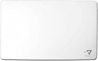 Tapete de juego BCW Spectrum - Blanco (24" x 14") | Bordes cosidos para mayor durabilidad | Ideal para JCC, juegos de mesa y Magic: The Gathering (blanco)