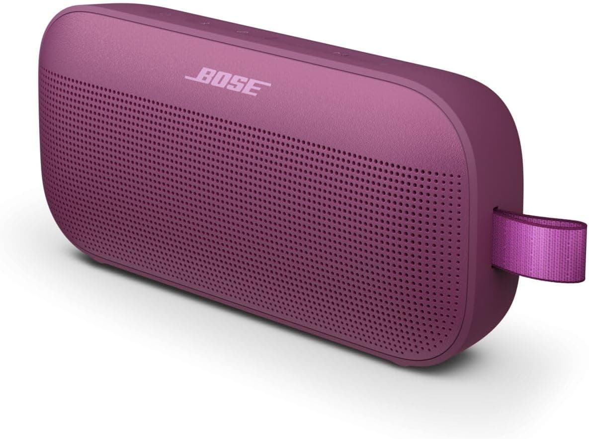 Bose SoundLink Flex Altavoz Bluetooth (2.ª generación) - Altavoz portátil para exteriores con audio Hi-Fi, resistente al agua y al polvo, USB-C, hasta 12 horas de duración de la batería, palisandro malva - Color de edición limitada