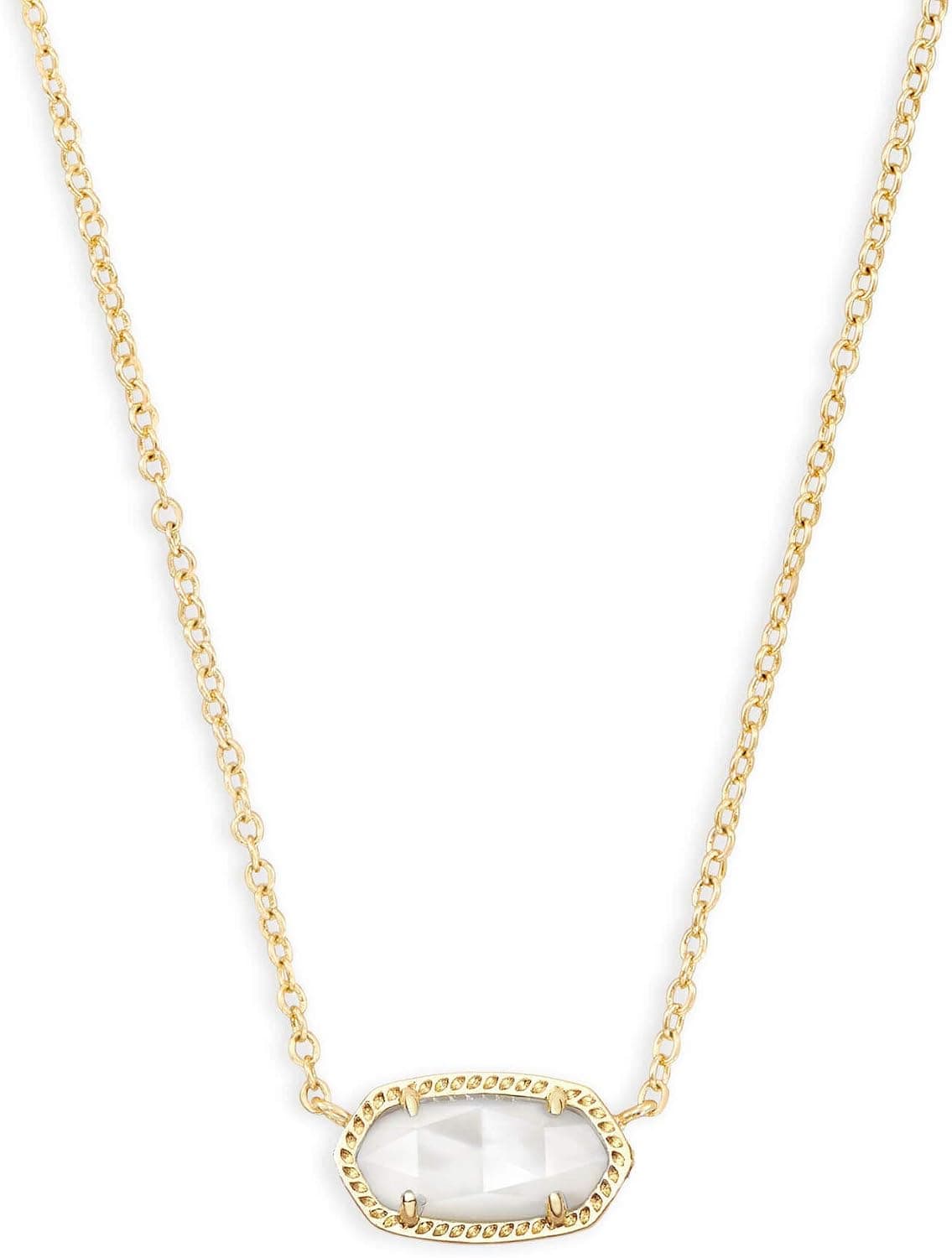 Kendra Scott Elisa - Collar con colgante para mujer, joyería de moda, chapado en oro de 14 quilates