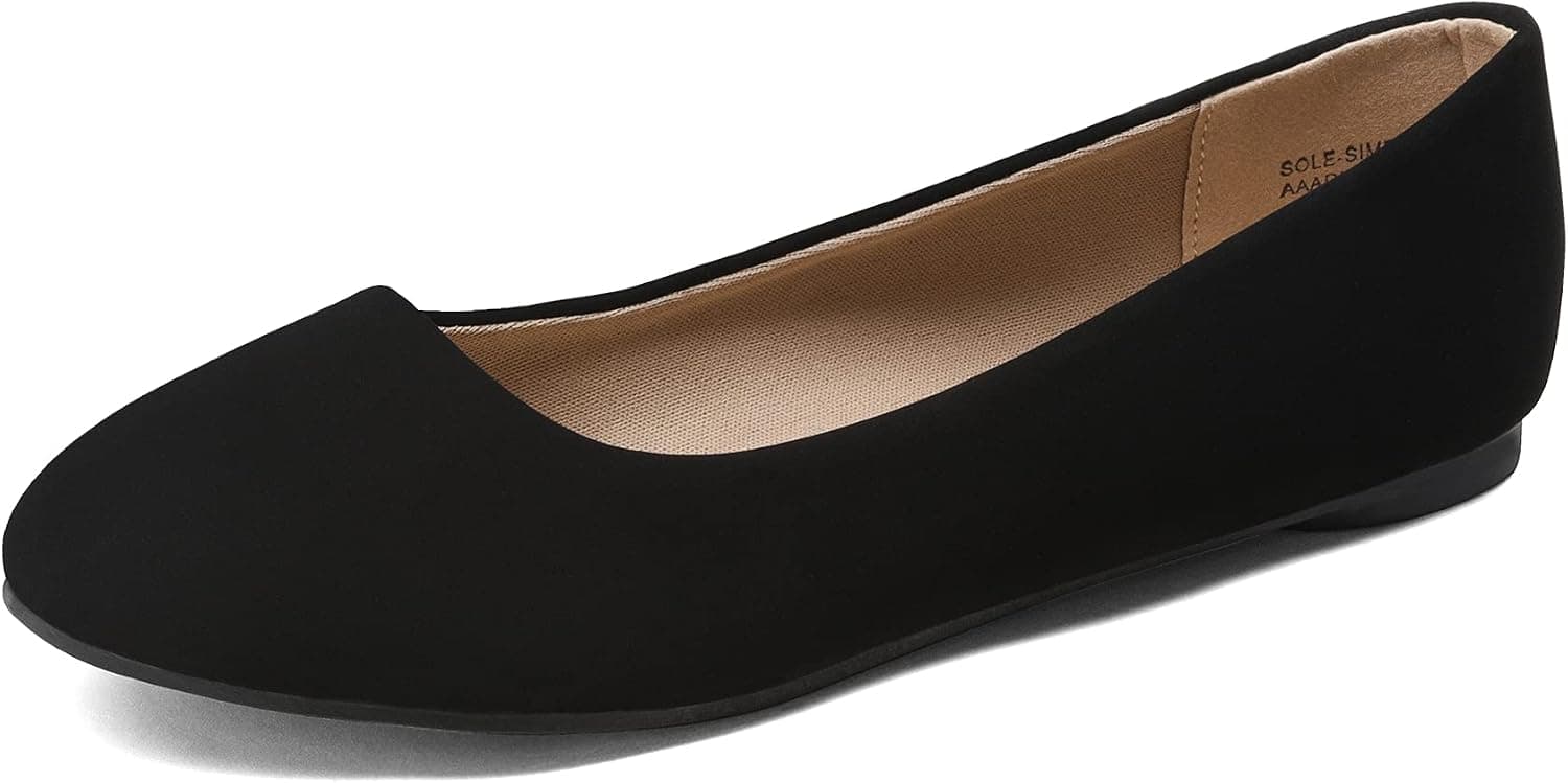 DREAM PAIRS Bailarinas de Mujer | Bailarinas cómodas y elegantes con punta redonda, adecuadas para uso diario, bodas, trabajo, oficina, negocios, zapatos para caminar