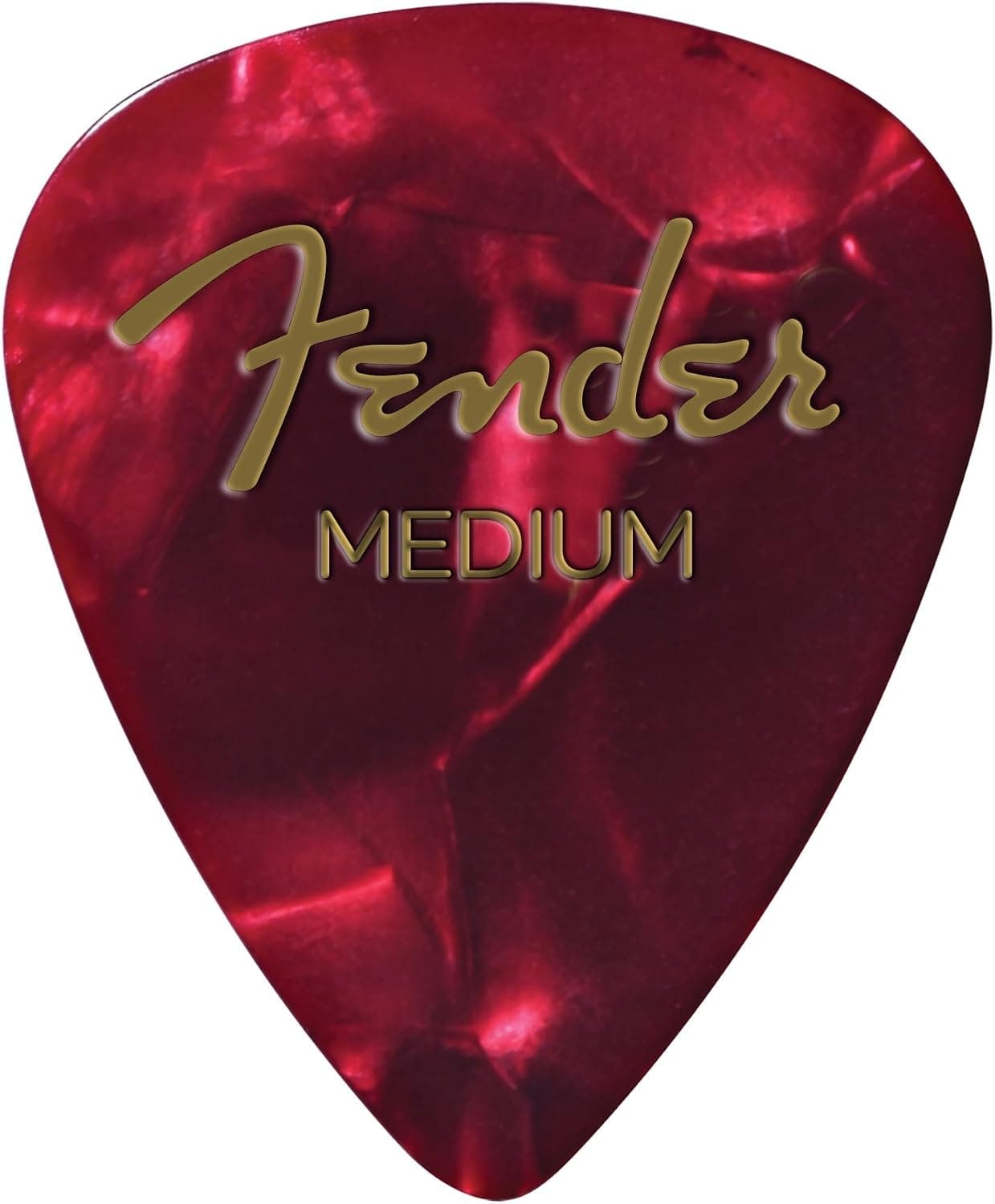 Selecciones de celuloide Fender Pearl, 351, Moto rojo, mediano, paquete de 12