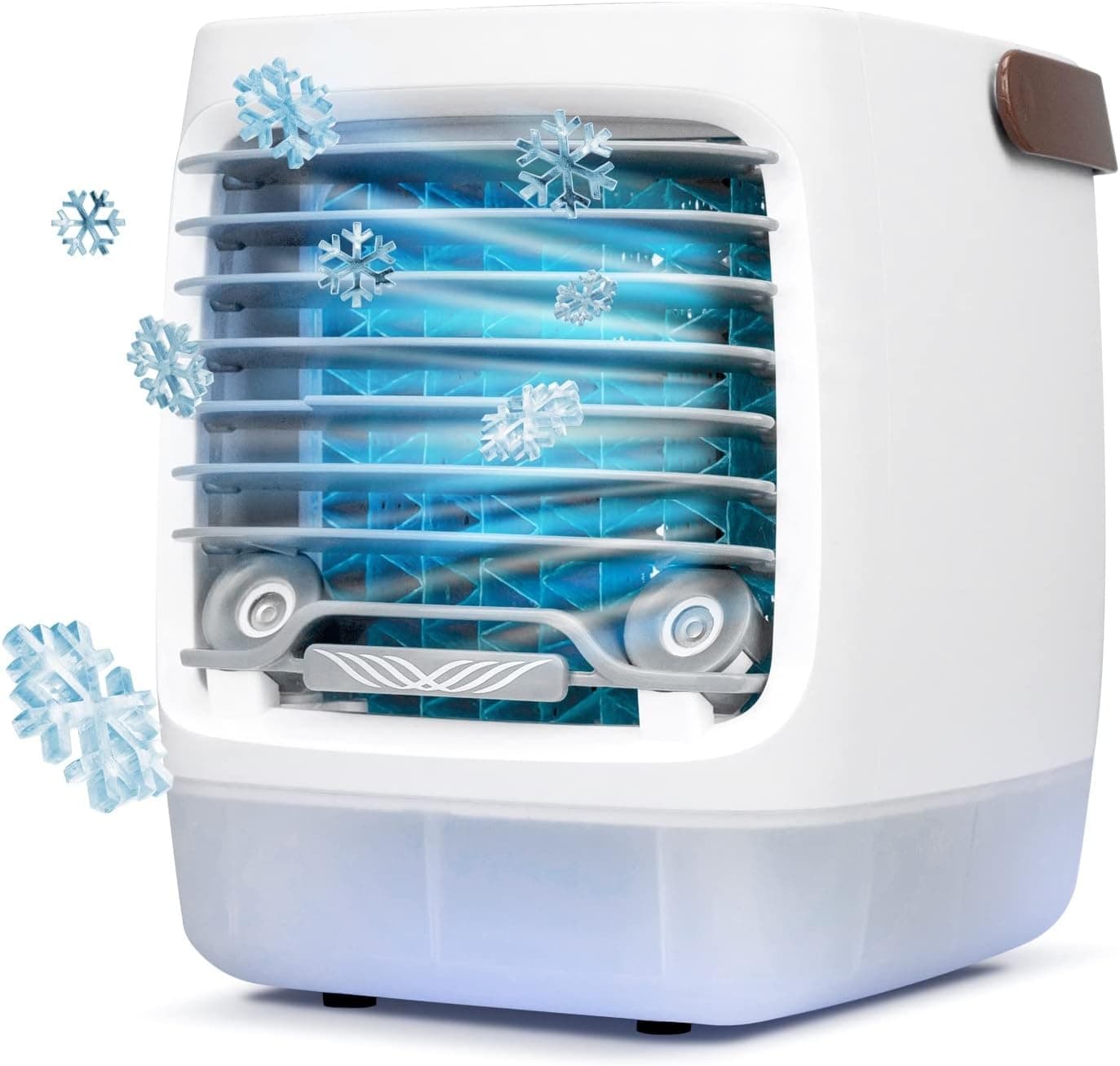 ChillWell 2.0 Enfriador de aire evaporativo para habitación - Mini enfriadores de pantano portátiles de 4 velocidades con humidificador | Unidad de refrigeración personal interior en dormitorio, oficina en casa y camping | USB: recargable, fácil configuración | Mini refrigeradores de pantano portátiles de 4 velocidades con humidificador, unidad de refrigeración Personal interior en dormitorio, oficina en casa, Camping