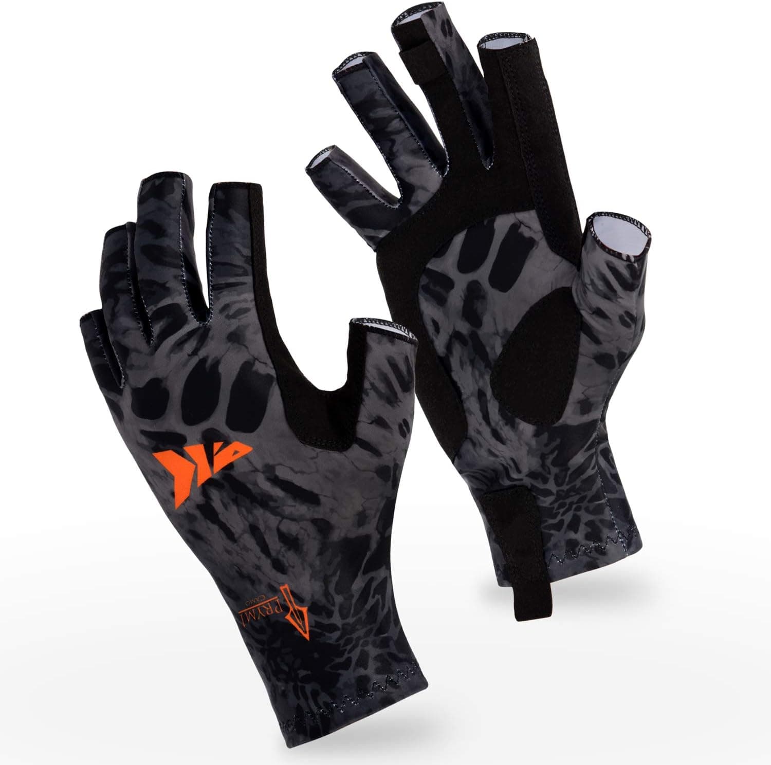 KastKing Sol Armis UPF50+ Guantes de pesca, hombres y mujeres | palmas acolchadas de microfibra; pestañas fáciles de tirar; Ideal para practicar kayak, remo, remo, piragüismo, caza, senderismo y ciclismo.